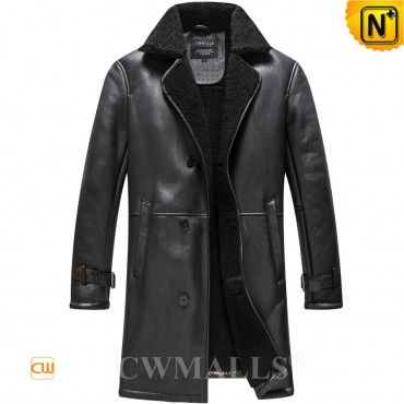 Double Breasted Sheepskin Coat CW808528 jackets.cwmalls.com