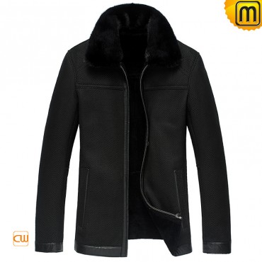 Fur Lined Mens Jacket cw833359 - jackets.cwmalls.com