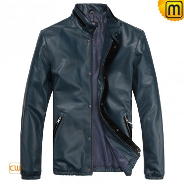 Men's Slim Fit Motorcycle Leather Jacket -jackets.cwmalls.com
