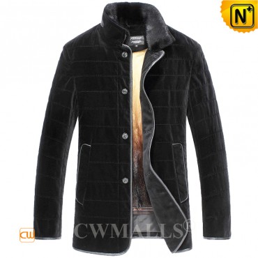 Mink Fur Lined Coat CW890121 jackets.cwmalls.com