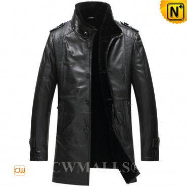 Patented Leather Coat CW808003 jackets.cwmalls.com