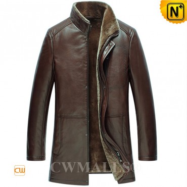 Patented Shearling Leather Coat CW890015 jackets.cwmalls.com