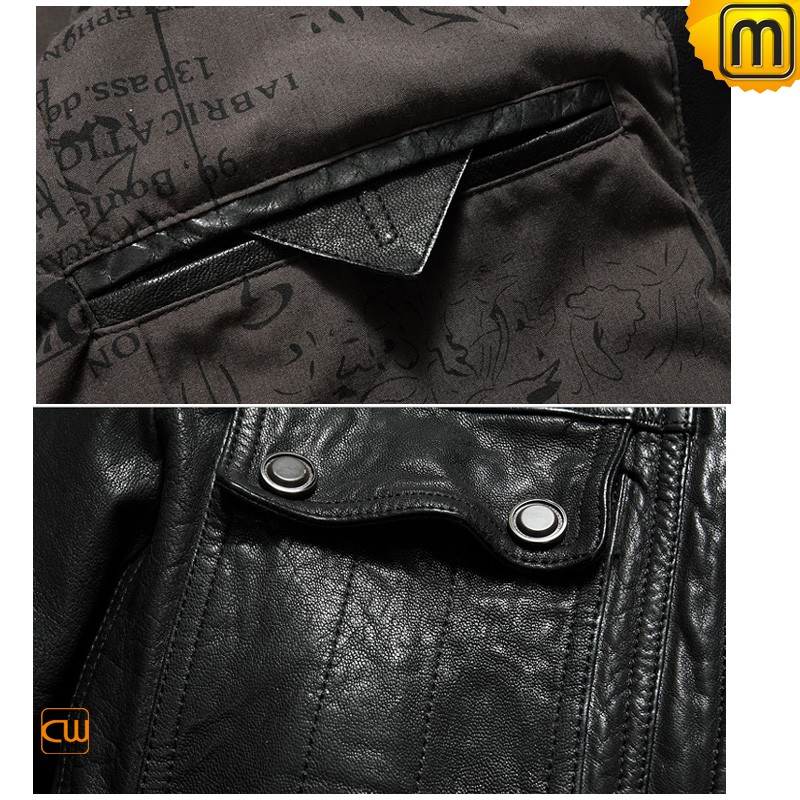Lauren Ralph Lauren LAMBSKIN MOTO JACKET - Giacca di pelle - black/nero
