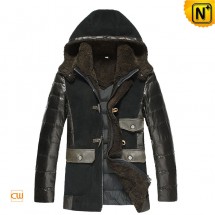 Down sheepskin leather coat CW877137 jackets.cwmalls.com