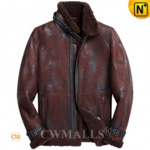 Sheepskin Biker Jacket CW808308 jackets.cwmalls.com