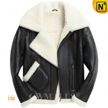 Sheepskin Motorcycle Jacket CW808312 jackets.cwmalls.com