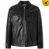 CWMALLS® Men Lambskin Leather Jacket Black CW825997