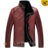 CWMALLS® Patented Men Sheepskin Bomber Jacket CW890113