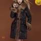 Women's fur leather coat - jackets.cwmalls.com