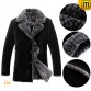 Black fur coat men CW877237 jackets.cwmalls.com