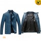 Blue Leather Jacket CW890202 jackets.cwmalls.com