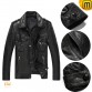 Fitted Leather Bomber Jacket CW850105 jackets.cwmalls.com