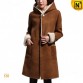 Hooded Shearling Coat Women CW695125 jackets.cwmalls.com