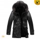 Hooded shearling leather coat CW819418 jackets.cwmalls.com