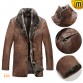 Leather Fur Coat for Men CW868801 jacket.cwmalls.com