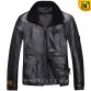 Mens Padded Leather Jacket