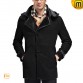 Mens Black Sheepskin Leather Fur Coat CW868903 jackets.cwmalls.com