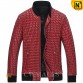 Red Leather Bomber Jacket CW890207 jackets.cwmalls.com