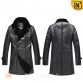 Sheepskin Trench Coat Black CW809002 jackets.cwmalls.com