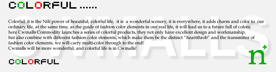 Top Fashion: distinctive display, it has a large-scale innovation and adoption of color, style, material, workmanship and so on, it makes your eyes brightened, and feel its special charm and feature, it is the combination of real fashion elements, usually: amazing, refreshing and   unforgettable are the best interpretations of its glamour; here Cwmalls Commodity innovatively launches a series of distinctive products to share with you; to transform the impossibility to the commodity and share this with an extraordinary you, so that our life will be full of a different future, let innovation and share accompany with us and grow with us! Cwmalls will be more wonderful with you!  